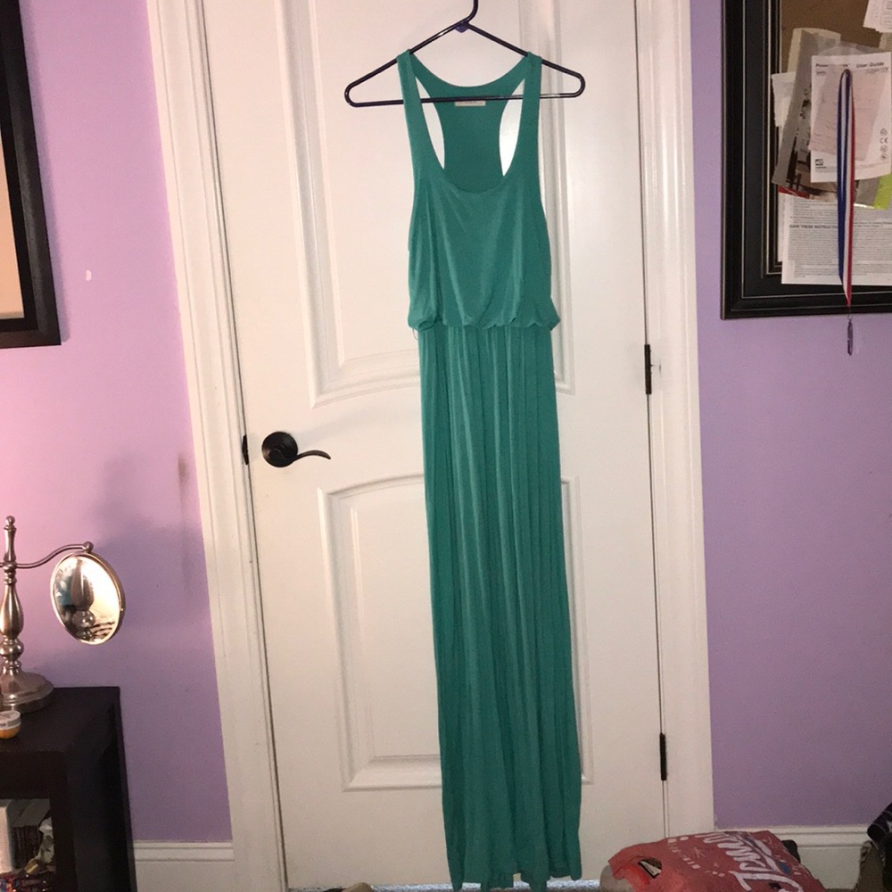 Lush Teal Maxi Dress (S)